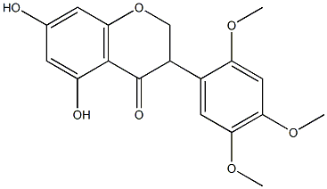 5,7-dihydroxy-2',4',5'-trimethoxyisoflavanone Structure