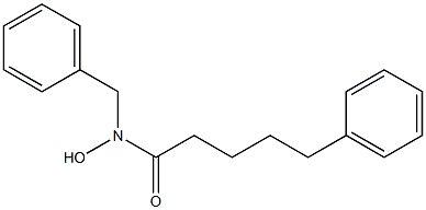 N-benzyl-N-hydroxy-5-phenylpentanamide 구조식 이미지