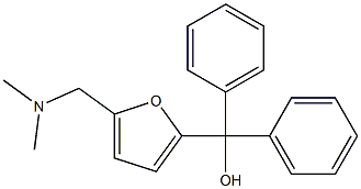 5-(dimethylaminomethyl)-alpha,alpha-diphenylfurfuryl alcohol Structure