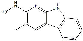 2-HYDROXYAMINO-3-METHYL-9H-PYRIDO(2,3-B)INDOLE Structure