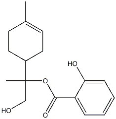 PARA-MENTH-1-ENE-8,9-DIOLSALICYLATE Structure