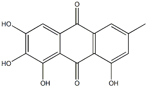 1,2,3,8-TETRAHYDROXY-6-METHYLANTHRAQUINONE 구조식 이미지