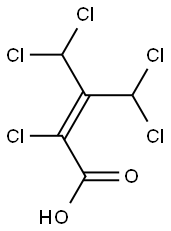 3-(DICHLOROMETHYL)-2,4,4-TRICHLORO-2-BUTENOICACID 구조식 이미지