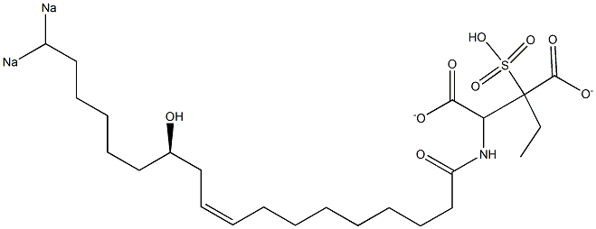 DISODIUMRICINOLEAMIDOETHYLSULPHOSUCCINATE Structure