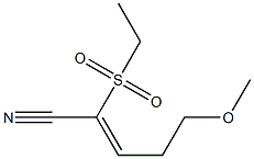 2-(ETHYLSULPHONYL)-5-METHOXY2,2-PENTADIENENITRILE Structure