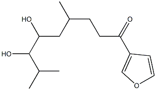 1-NONANONE,6,7-DIHYDROXY-4,8-DIMETHYL-1-(3-FURYL)- 구조식 이미지