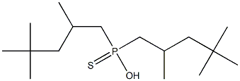 DI(2,4,4-TRIMETHYLPENTYL)MONOTHIOPHOSPHINICACID Structure