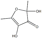 2,4-DIHYDROXY-2,5-DIMETHYL-3(2H)FURANONE Structure