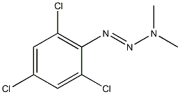 TRIAZENE,3,3-DIMETHYL-1-(2,4,6-TRICHLOROPHENYL)- Structure