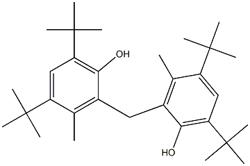 2,2'-METHYLENEBIS(4,6-DI-TERT-BUTYL-3-METHYLPHENOL) Structure