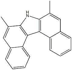 6,8-DIMETHYL-7H-DIBENZO(C,G)CARBAZOLE 구조식 이미지