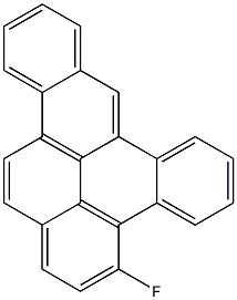 3-FLUORODIBENZOPYRENE Structure
