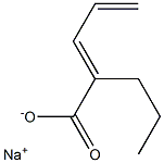 SODIUM2-PROPYLPENTA-2,4-DIENOATE Structure