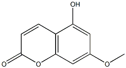 5-HYDROXY-7-METHOXYCOUMARIN Structure