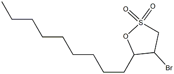 2-BROMO-1,3-DODECANESULTONE Structure