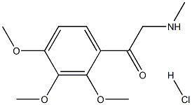 2-(METHYLAMINO)-2',3',4'-TRIMETHOXYACETOPHENONEHYDROCHLORIDE Structure