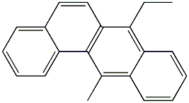BENZ(A)ANTHRACENE,7-ETHYL-12-METHYL- 구조식 이미지
