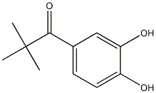 3',4'-DIHYDROXY-2,2-DIMETHYLPROPIOPHENONE 구조식 이미지