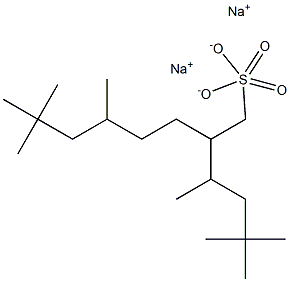 SODIUM2-(1,3,3-TRIMETHYLBUTYL)-5,7,7-TRIMETHYLOCTYLSULPHATE Structure