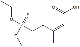 2-BUTENOICACID-3-(DIETHOXYPHOSPHINOTHIOYL)ETHYLESTER Structure