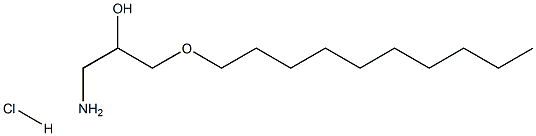 3-DECYLOXY-2-HYDROXY-1-AMINOPROPANEHYDROCHLORIDE Structure