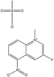 3-FLUORO-N-METHYL-5-NITROQUINOLINIUMMETHANESULPHONATE 구조식 이미지