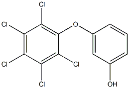 3-(2,3,4,5,6-PENTACHLOROPHENOXY)PHENOL 구조식 이미지