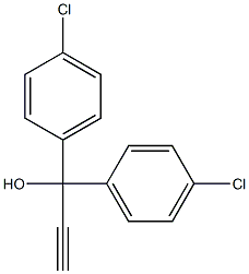 BIS(PARA-CHLOROPHENYL)ETHYNYLCARBINOL 구조식 이미지