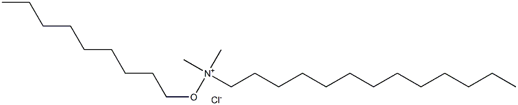 DODECYLDIMETHYLNONYLOXYMETHYLAMMONIUMCHLORIDE 구조식 이미지