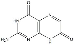 2-AMINO-4,7-PTERIDINEDIONE 구조식 이미지