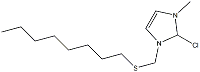 3-OCTYL-THIOMETHYL-1-METHYL-IMIDAZOLYLCHLORIDE 구조식 이미지