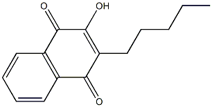 2-HYDROXY-3-PENTYL-1,4-NAPHTHOQUINONE Structure