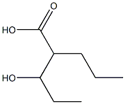 PENTANOICACID,2-PROPYL-3-HYDROXY- Structure