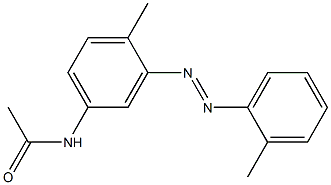 MONOACETYLAMINOAZOTOLUENE Structure