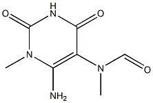 6-AMINO-5-(N-FORMYLMETHYLAMINO)-1-METHYLURACIL 구조식 이미지