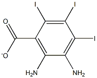 DIAMINOTRIIODOBENZOATE 구조식 이미지