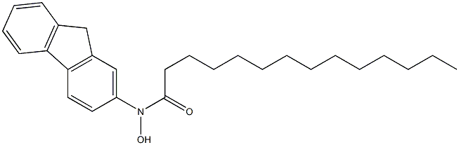 N-HYDROXY-N-MYRISTOYL-2-AMINOFLUORENE 구조식 이미지