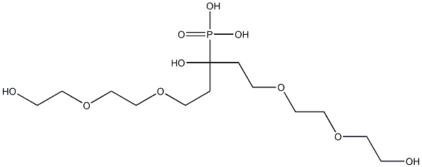 BIS(TRIETHYLENEGLYCOL)HYDROXYMETHYLPHOSPHONATE Structure