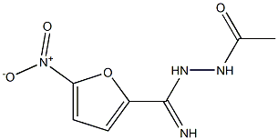 N'-ACETYL-5-NITRO-FUROHYDRAZIDEIMIDE Structure