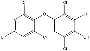 2,3,6-TRICHLORO-4-(2,4,6-TRICHLOROPHENOXY)PHENOL 구조식 이미지