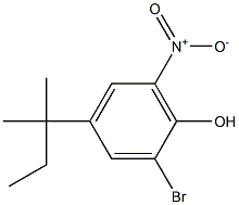 2-BROMO-4-(1,1-DIMETHYLPROPYL)-6-NITROPHENOL Structure