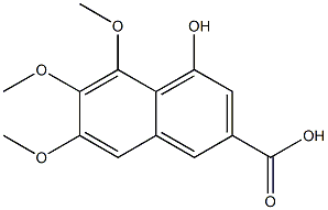 6,7,8-TRIMETHOXY-1-HYDROXY-3-NAPHTHOICACID Structure