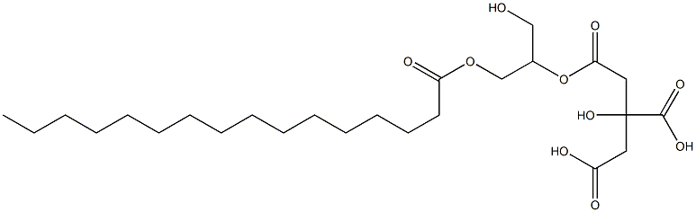 GLYCEROLMONOPALMITATE,ESTERWITHCITRICACID 구조식 이미지