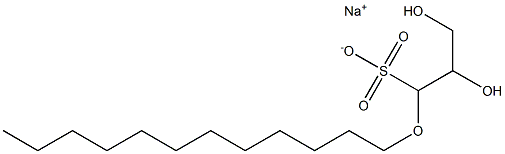 SODIUMLAURYLGLYCERYLETHERSULPHONATE 구조식 이미지