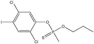 O-(2,5-DICHLORO-4-IODOPHENYL)O-PROPYLMETHYLPHOSPHONOTHIONATE 구조식 이미지