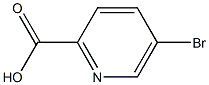 5-Bromopyridine-2-carboxylic acid 구조식 이미지