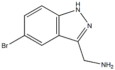 (5-Bromo-1H-indazol-3-yl)methylamine 구조식 이미지