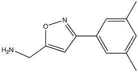 [3-(3,5-Dimethylphenyl)isoxazol-5-yl]methylamine Structure