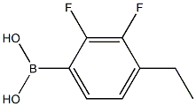 2,3-Difluoro-4-ethylphenylboronicacid Structure