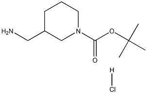 3-Aminomethylpiperidine-1-carboxylicacidtert-butylesterhydrochloride Structure